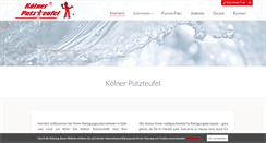 Desktop Screenshot of koelnerputzteufel.de